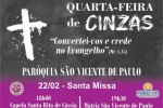 Missas no Carnaval e Cinzas