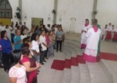 Missa de envio dos missionários da Paróquia São Vicente de Paulo: 04/10/15 | <strong>Crédito: </strong>Leniéverson / Pascom