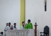 A investidura dos novos cerimoniários e servas do altar aconteceu dia 25/08/19. | <strong>Crédito: </strong>Rosilene Rodrigues, Pascom - 25/08/19