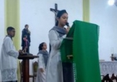 A investidura dos novos cerimoniários e servas do altar aconteceu dia 25/08/19. | <strong>Crédito: </strong>Rosilene Rodrigues, Pascom - 25/08/19