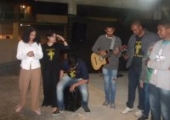 Grupo de músicos servindo no luau. | <strong>Crédito: </strong>Leniéverson, Pascom - 07/09/19