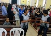 Santa Missa em Goitacazes, dia 13/09/19, com a participação do padre Lenilson e da comunidade de São Vicente de Paulo. | <strong>Crédito: </strong>Rosilene Rodrigues, Pascom - 13/09/19
