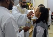Santa Missa em Goitacazes, dia 13/09/19, com a participação do padre Lenilson e da comunidade de São Vicente de Paulo. | <strong>Crédito: </strong>Rosilene Rodrigues, Pascom - 13/09/19
