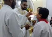 Santa Missa em Goitacazes, dia 13/09/19, com a participação do padre Lenilson e da comunidade de São Vicente de Paulo. | <strong>Crédito: </strong>Rosilene Rodrigues, Pascom - 13/09/19