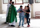 Momento dos parabéns. | <strong>Crédito: </strong>Rosimery Rangel Fernandes, Pascom - 16/02/20