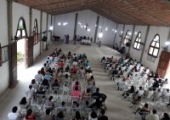 Imposição de cinzas. | <strong>Crédito: </strong>Rosilene Pereira Rodrigues, Pascom - 26/02/20