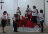 Coroação do Sagrado Coração de Jesus na Matriz de São Vicente de Paulo, ao final da Missa das 19h30 | <strong>Crédito: </strong>Rita Sales