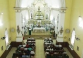 Visão geral da nave da igreja de São Gonçalo, em Goitacazes | <strong>Crédito: </strong>Leniéverson - Pascom