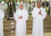 João Batista (direita) e José Lúcio: caminhada rumo ao diaconado permanente | <strong>Crédito: </strong>Leniéverson - Pascom